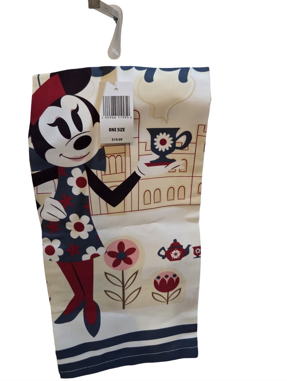 Disney Parks Epcot UK Union Jack Minnie Mouse Kitchen Towel NEW